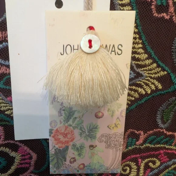 Johnny Was Jade Ambrosia Embroidered Mesh Midi Dress SMALL NWT - Picture 8 of 10